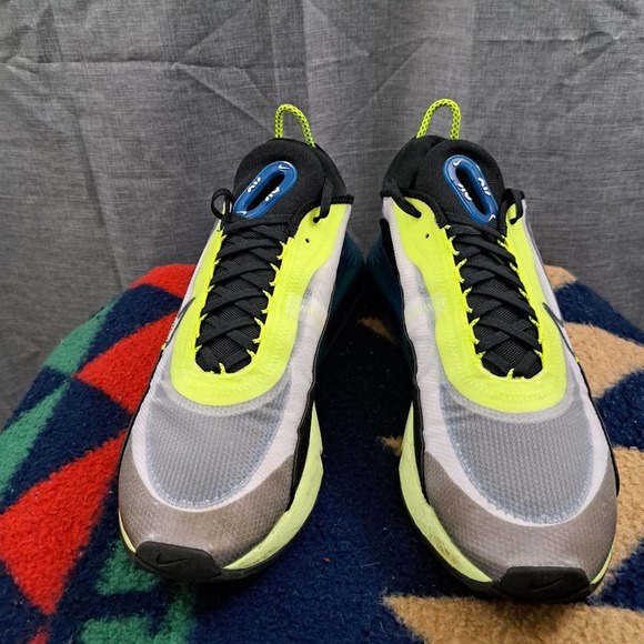 %Nike Air Max 2090 Men\'s Valerian Blue Lime Volt BV9977-101 Trainers Size 13 A5 main image 14